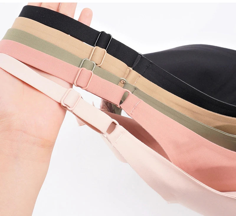 Sexy Seamless Bra Wire Free Brassiere Adjustable Wireless Bras Women Underwear Female Push Up Padded Bralette Lingerie Intimates