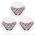 Women's Seamless Underwear Leopard Intimate Women Sexy Lace Black Floral Panties Seamless Panty 3pcs/set