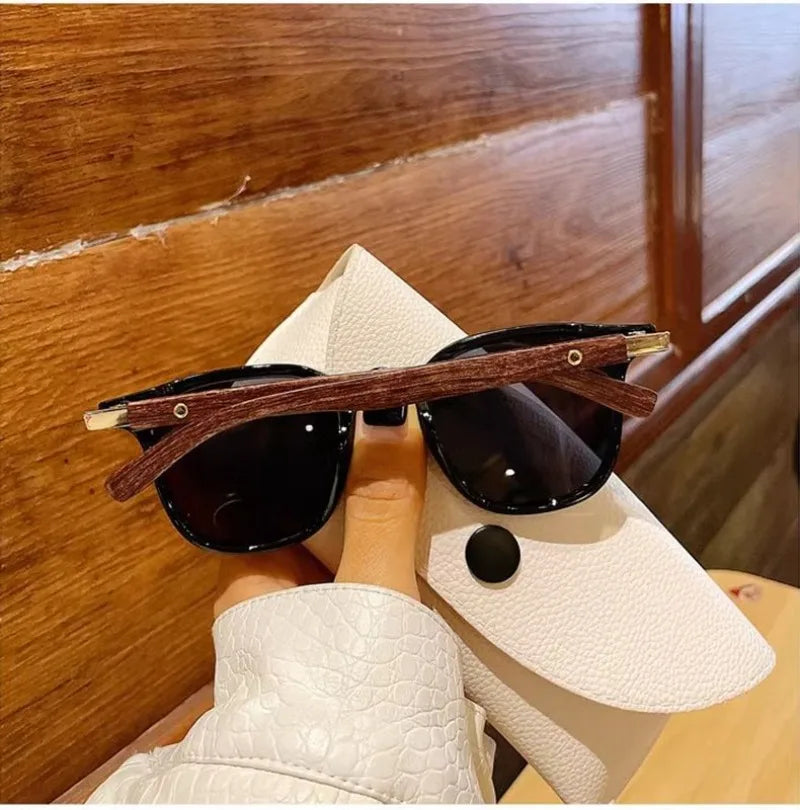New Men Vintage Wooden Frame Sunglasses Classic Men's Sunglasses Polarized UV Protection Driving Eyewear Outdoor Shades Goggles
