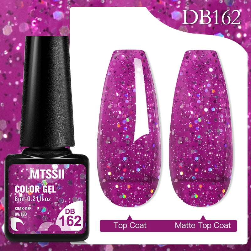 Mtssii 6ML Chocolate Color Gel Nail Polish Brown Semi Permanent UV Gel Autumn Winter Popular Soak Off Nail Art Gel Varnishes