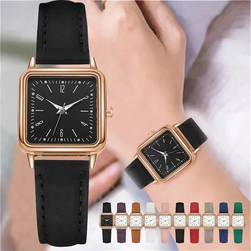 2024 Women Watches Luminous Leather Strap Digital Wristwatches Ladies Quartz Watch Casual Clock Gift Dress Reloj Mujer 여자시계명품