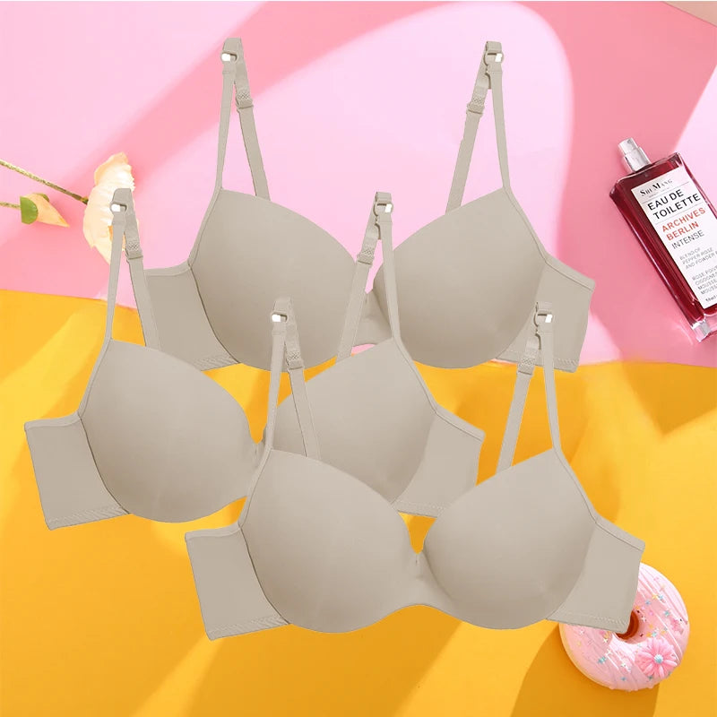 3Pcs/Set Sexy Breast-Expanding Women Bralette Underwear Ladies Gather Up No Show Sleepwear Big Breastless Seamless Bra Brassiere