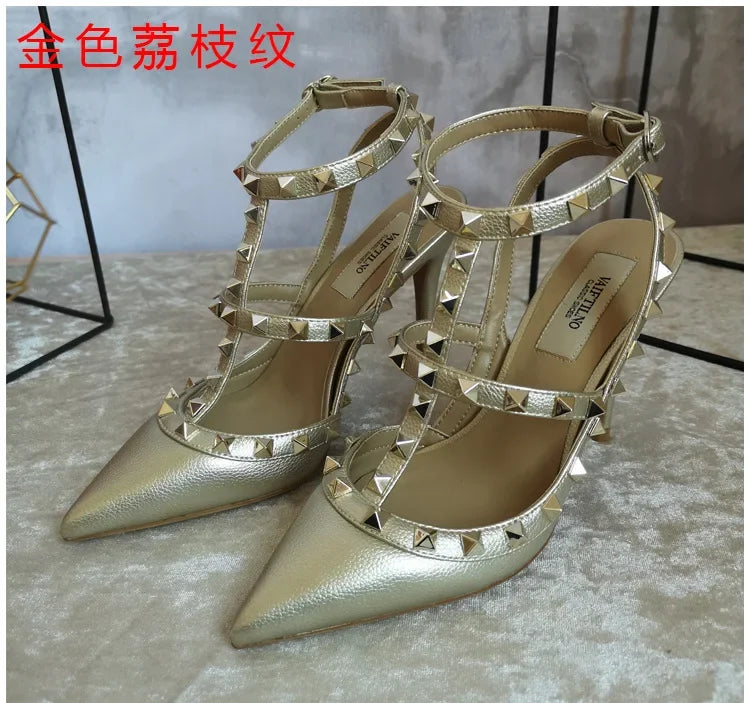 Woman Sandals Super High Heels Wedding Shoes for Women Women Sandals Designer Female Ladies Luxury Sexy Rivets