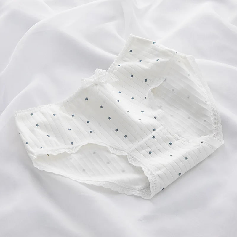 7PCS/Lot Women's Underwear Cute Cotton Panties Seamless Sexy Briefs For Girl Ladies Lingerie Cartoon Pantys Print Underpants