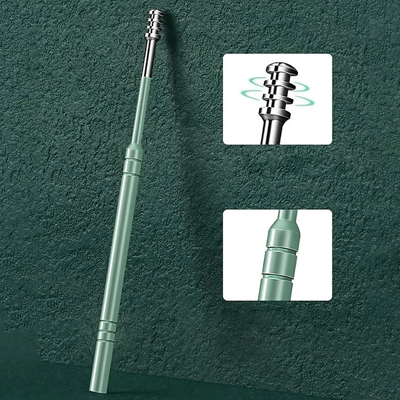 Beauty Accessory Set for Ear Hygiene 6 Pcs Ear Cleaner Kit with Earpick Sticks Earwax Remover Ear Pick Cleaning Spoon