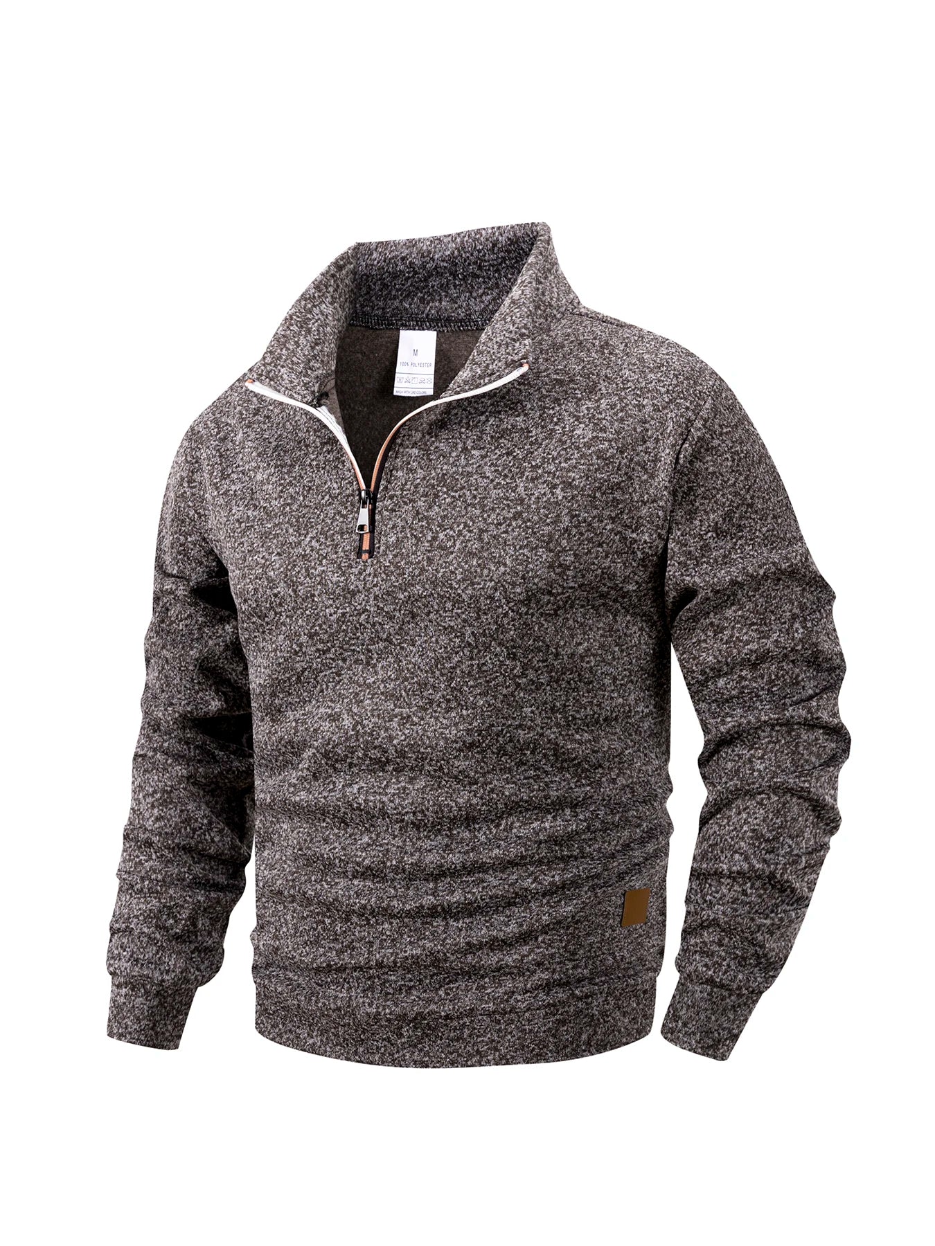 Men Sweatshirts Autumn Thicker Pullover Half Zipper Pullover Male Winter Solid Color Turtleneck Sweater Hoody Outdoor Sweatshirt