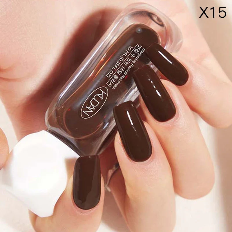 10ml Peel Off Water-Based Starry Nail Polish Fast Drying Long-Lasting Healthy And Brightening Effect No Need Lamp Cure