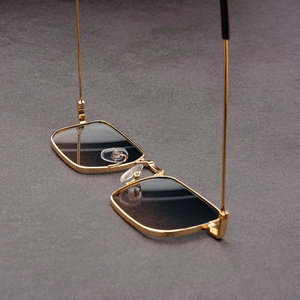Fashion Rectangle Sunglasses Men Women Vintage Square Driving Sun Glasses Luxury Brand Metal Frame Eyewear Lentes De Sol Hombre