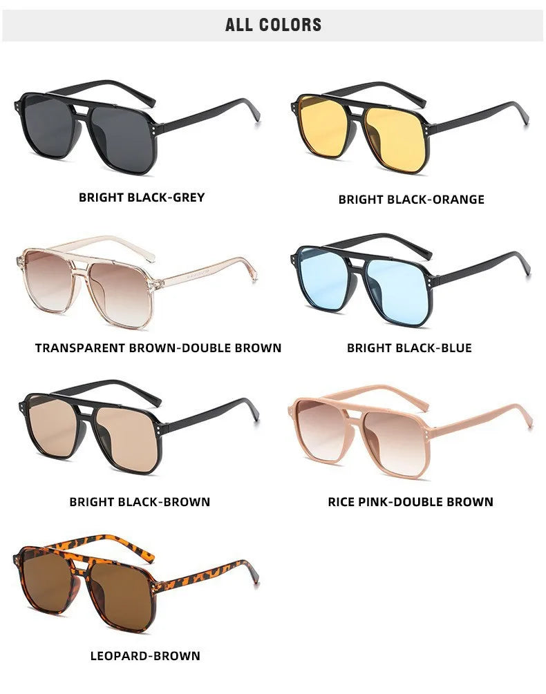 Luxury Brand Square Sunglasses Women Men Fashion Classic Sun Glasses Female Male Designer Mirror Outdoors Travel Shades Очки