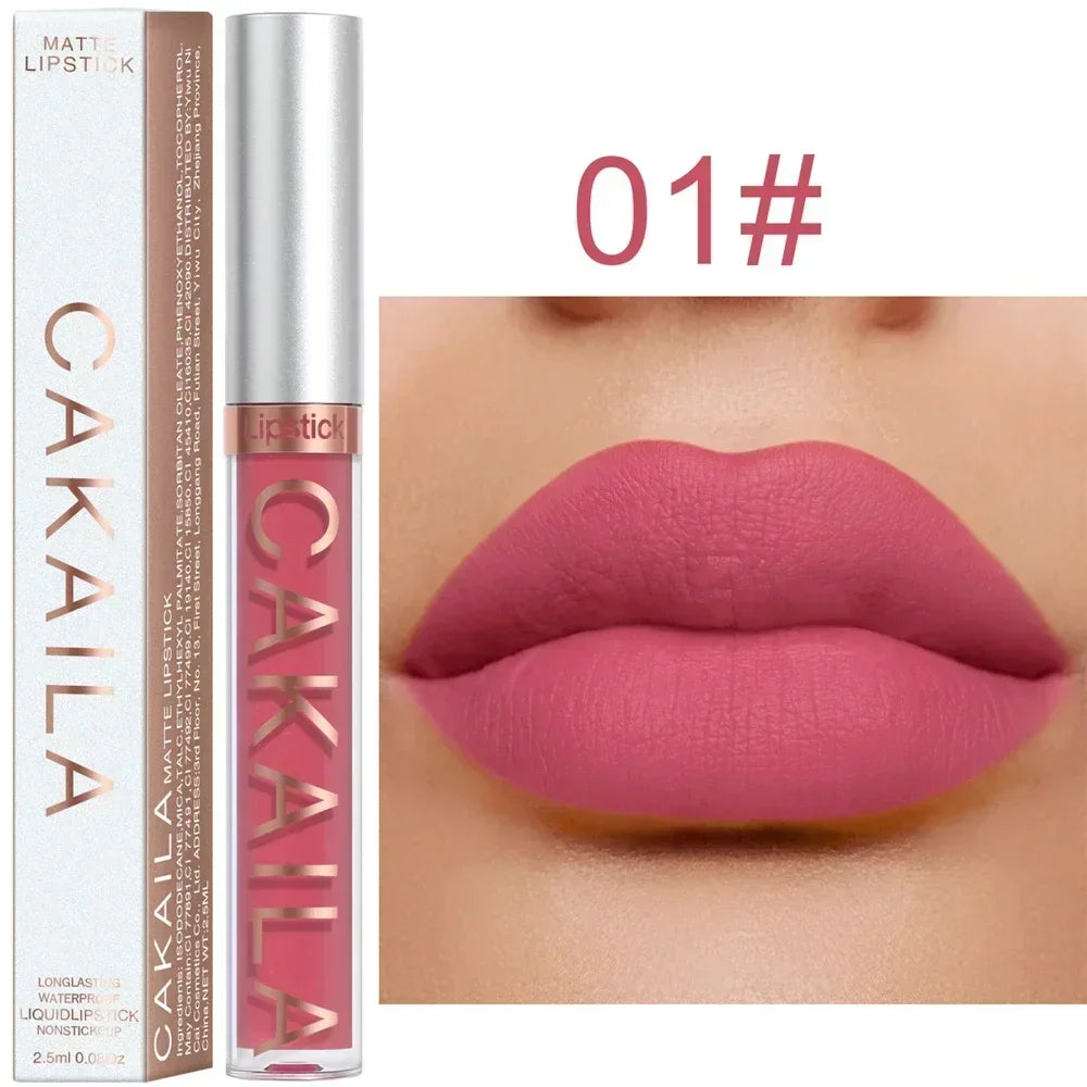 Matte Velvet Lip Glaze Long Lasting Silky Smooth Liquid Lipstick Not Easy To Fade Lip Gloss Makeup Sexy For Women Lip Tint