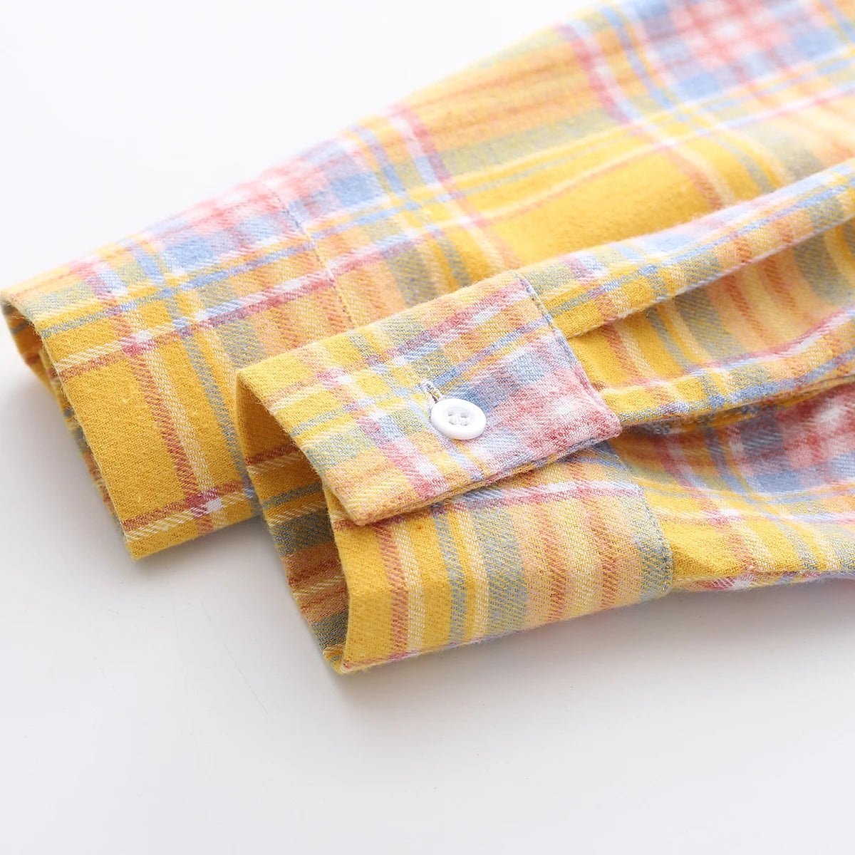 Fresh Flannel Plaid Shirt Women 2025 New Female Blouses and Tops Cotton Loose Long Sleeve Casual Shirts Fine Women's Clothes