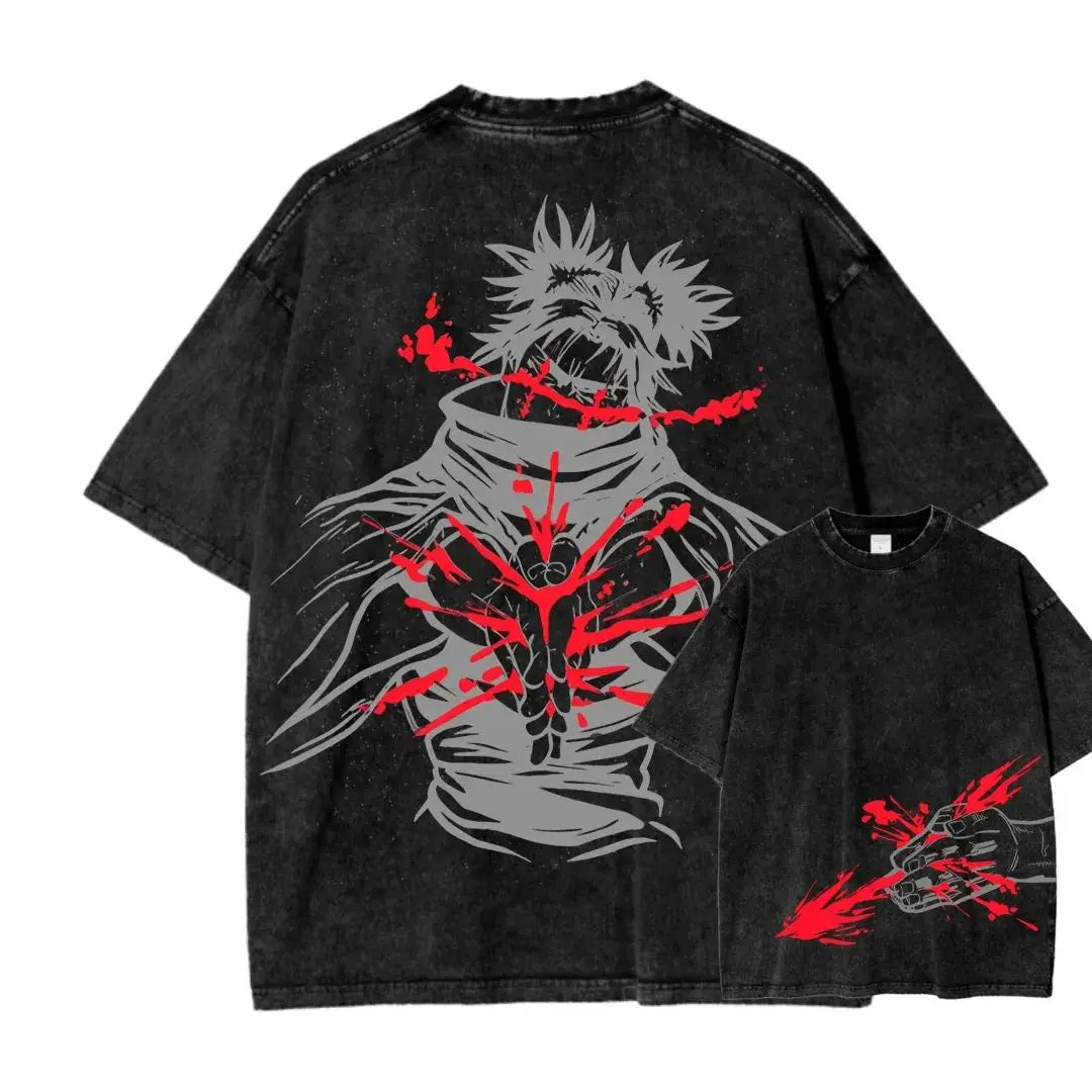 Vintage Jujutsu Kaisen CHOSO Anime Washed New Arrival Mens Clothes Tee Shirt Homme Graphic T-Shirts Men Tshirt for Men 61332