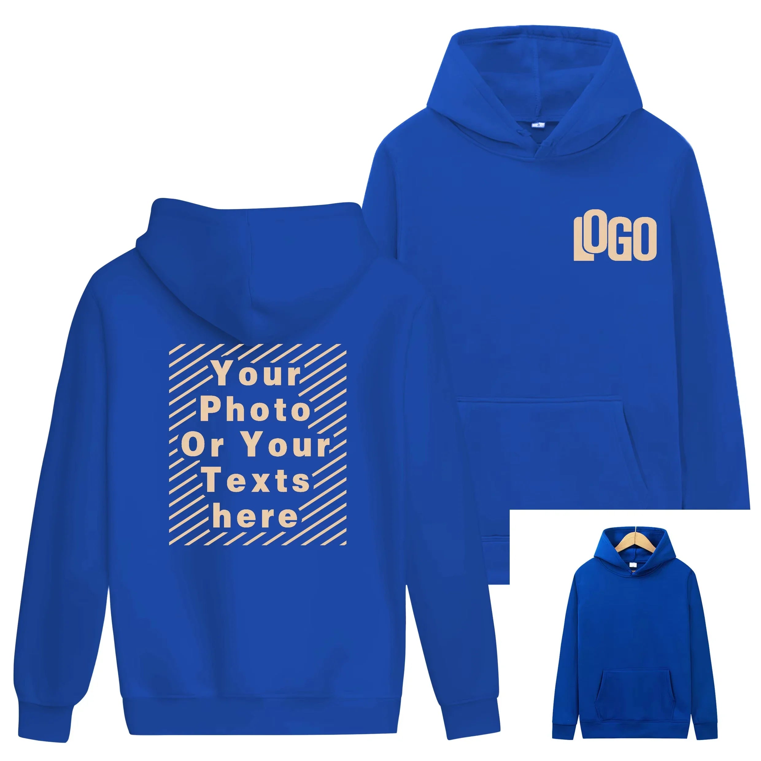 2025 Customized printed hoodies for men and women, loose casual wear, long sleeved hooded sweaters, personalized streetwear