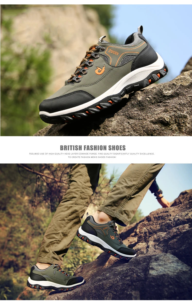 Men Hiking Shoes New Outdoor Casual Sneakers Comfortable Lightweight Shoes for Men Flats Large Sized 48 Walking Sneakers