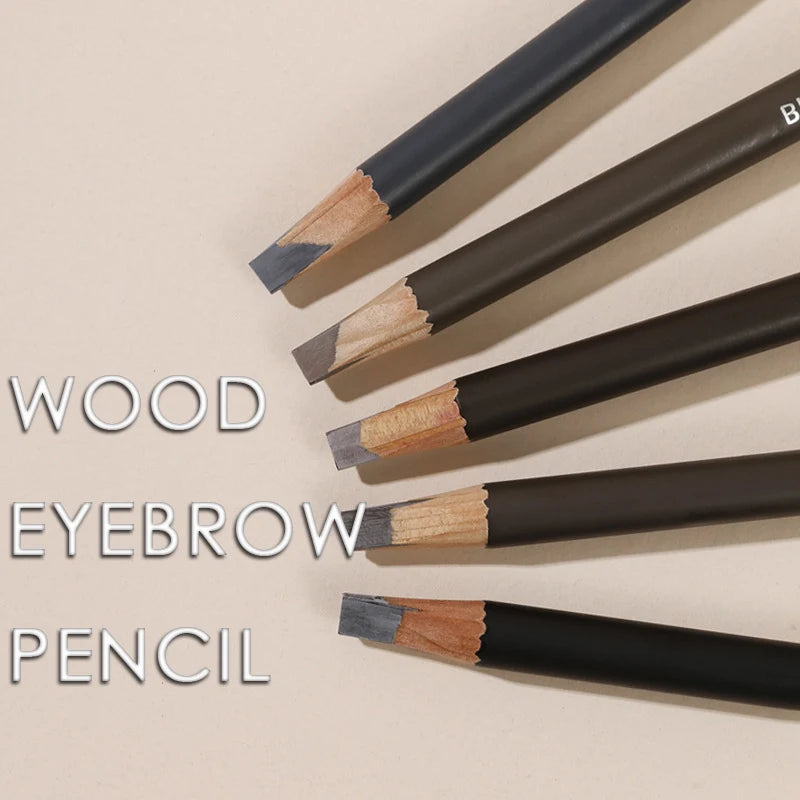 Eyebrows Chinese Makeup Product With Waterproof Eyebrow Pencil Brand Wood Hard Refill Professional Full Beauty Unusual Cosmetics