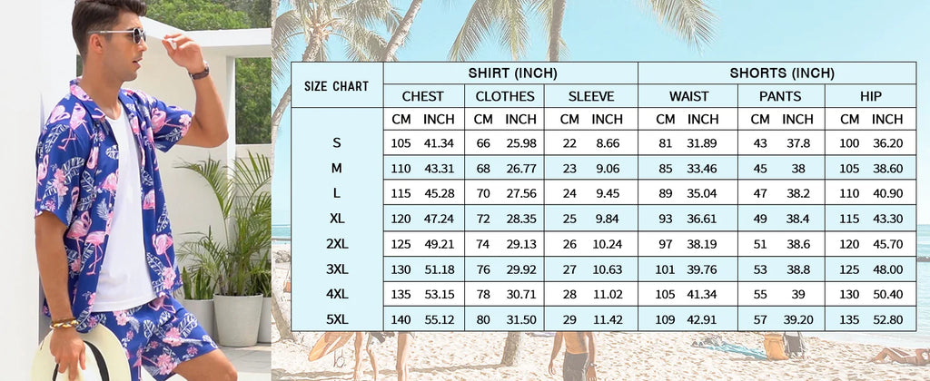2025 New Men's Hawaii Beach Casual Suit Single Breasted Short Sleeve Shirt And Shorts Summer Vacation Travel Striped Suit