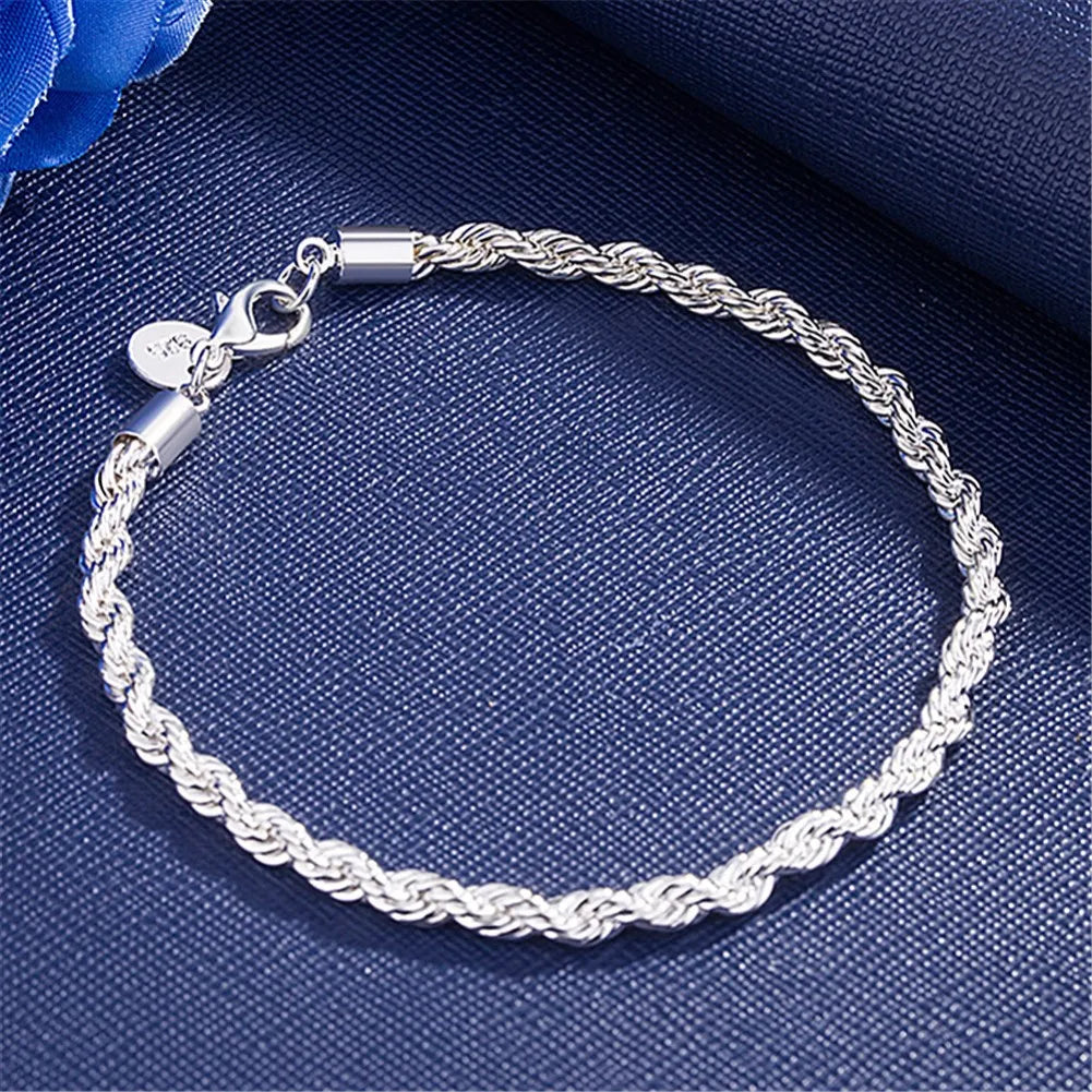 Fine 925 sterling silver Chain stars Bracelets for women Charms fashion designer party Wedding Jewelry Holiday gifts