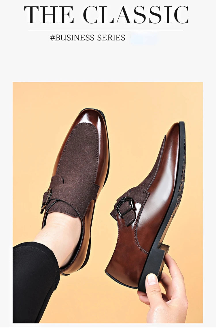 Luxury Dress Shoes for Men designer Business Men Oxford Shoes British Style Pointed Wedding Formal Shoes New Men Fashion Loafers