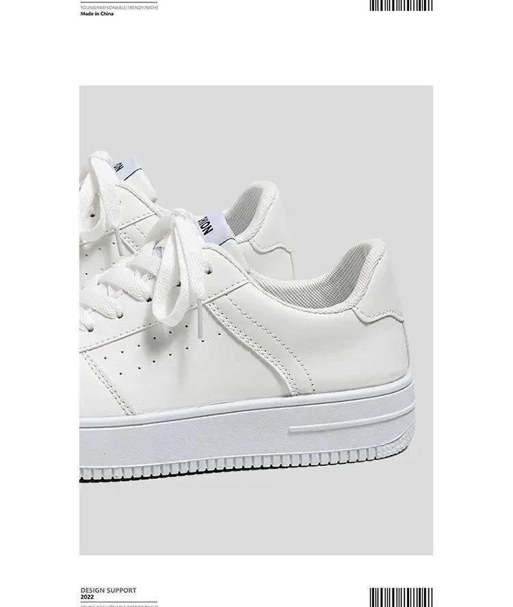 2025@@@New white men's shoes in 2025, pure white sports shoes for handsome and casual young students in spring.