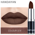 HANDAIYAN 12 Color Matte Lipstick Waterproof Moisturize Velvet Sexy Lip Gloss Popular Color Hot Selling Fashion Beauty Lipstick