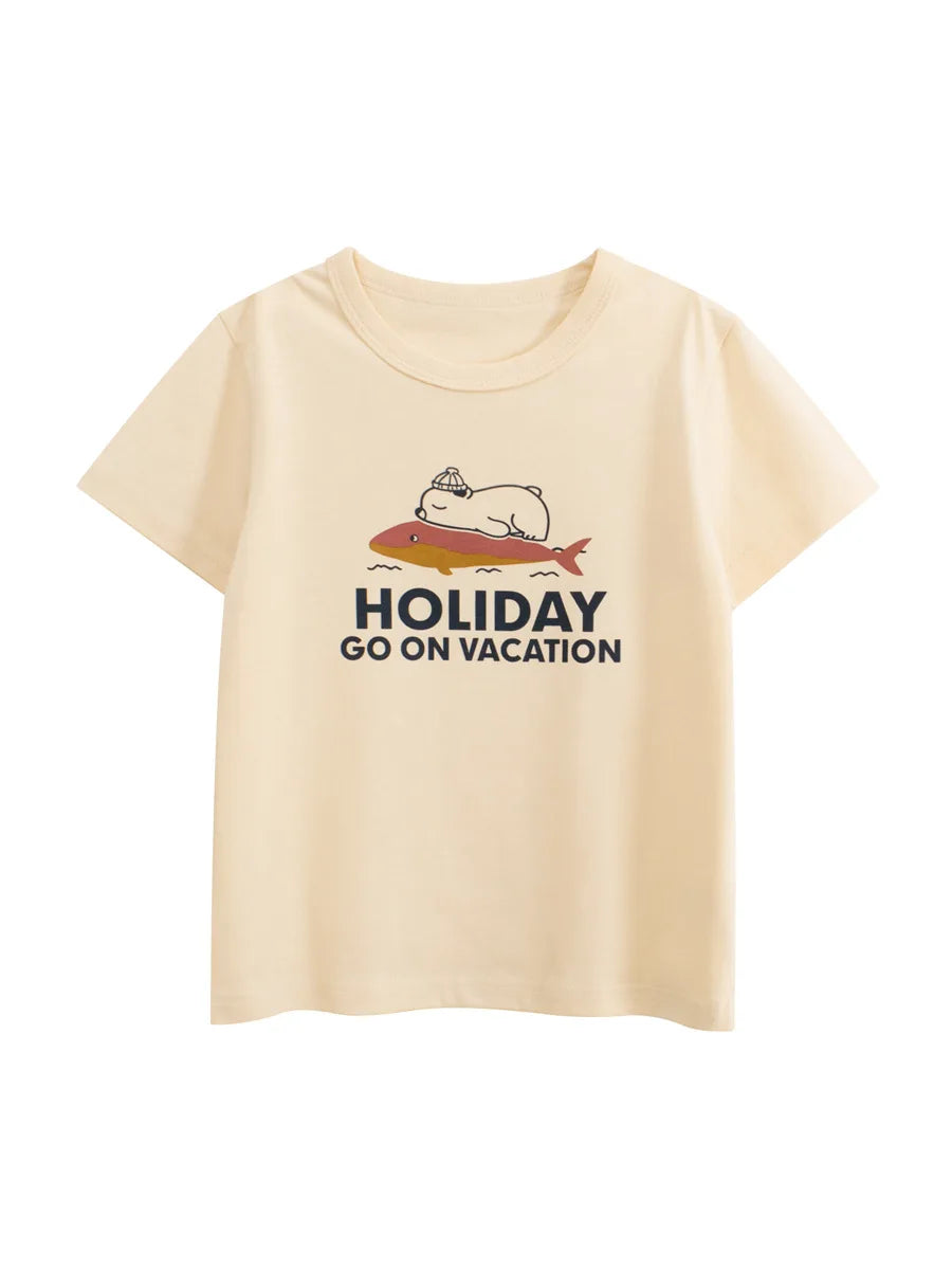 2-8T Toddler Kid Baby Boys Girls Clothes Summer Cotton T Shirt Short Sleeve Graffiti Print tshirt Children Top Infant Outfit