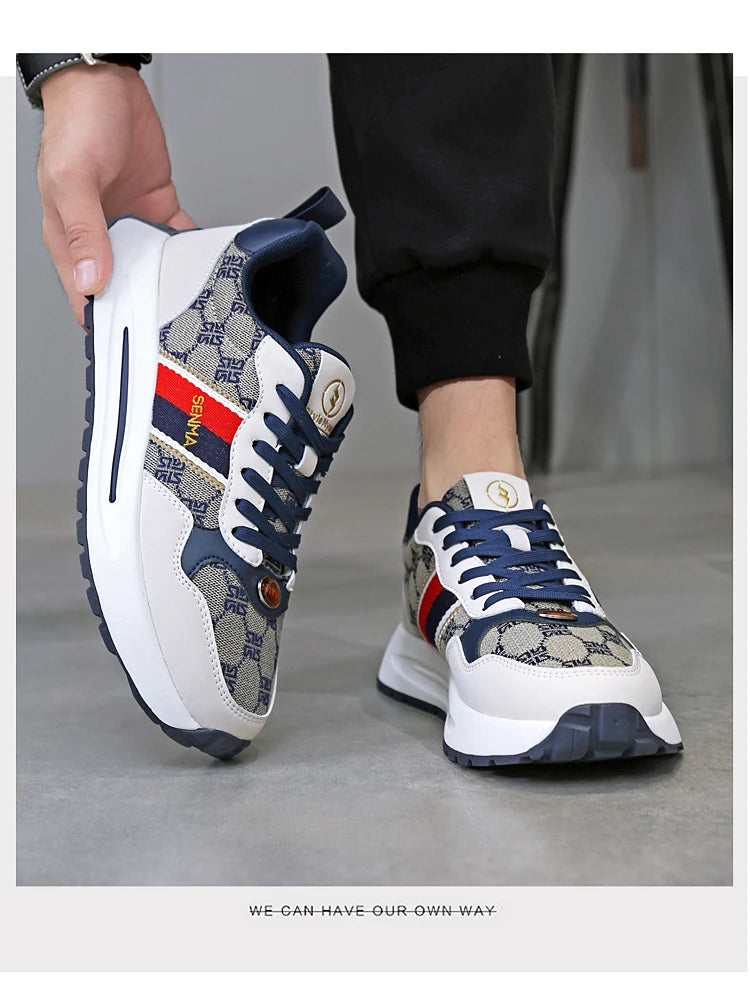 SENMA  Luxury Men's Shoes Men Casual Shoes Men's Skateboard Shoes Retro Platform Sneakers Unisex Women's Sports Shoes Sneakers