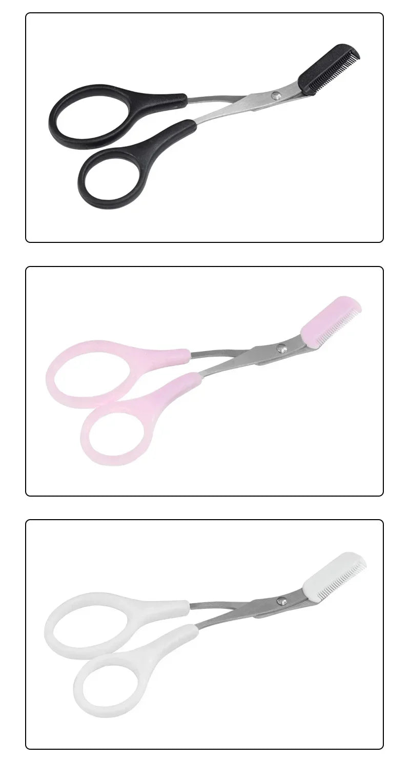 Eyebrow Trimmer Scissor Beauty Products for Women Eyebrow Scissors  with Comb Stainless Steel Makeup Tools Beauty Scissors