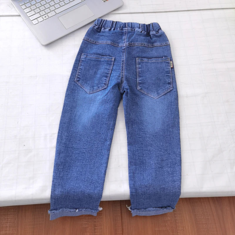 Kids Boys Clothes Skinny Jeans Classic Pants Children Denim Clothing Trend Long Bottoms Baby Boy Casual Trousers