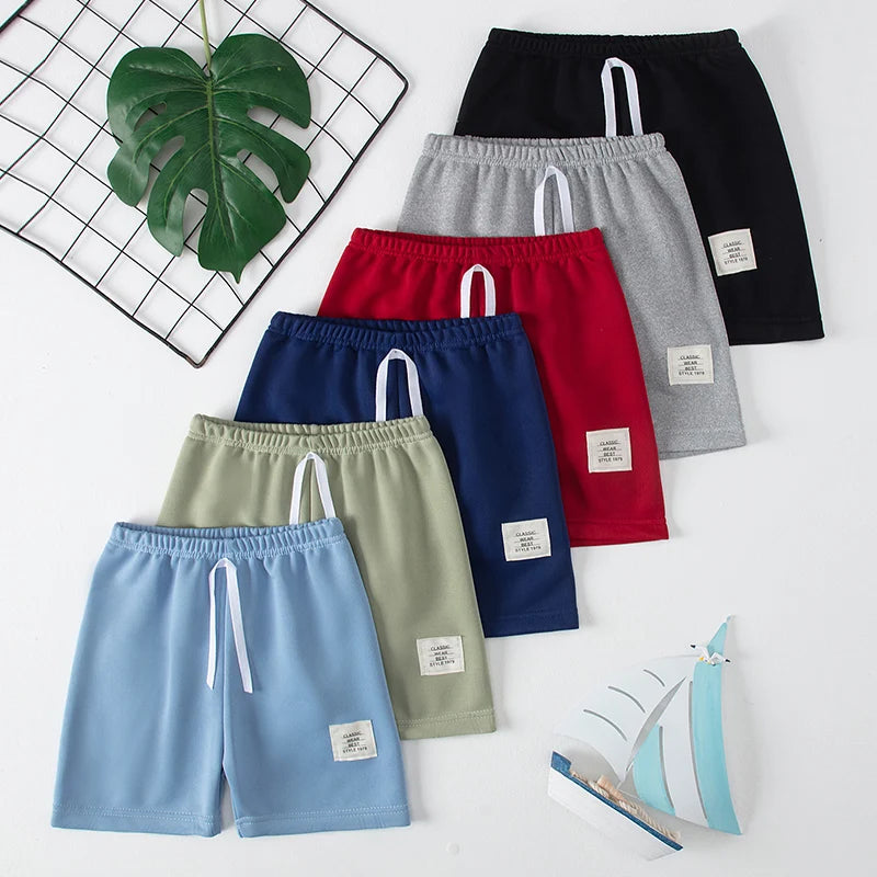 1/3 Pcs Children's Basic Joker Shorts Boy Leisure Sports Tether Pants Girl Fashion Comfortable Multicolor Combination Hot Pants
