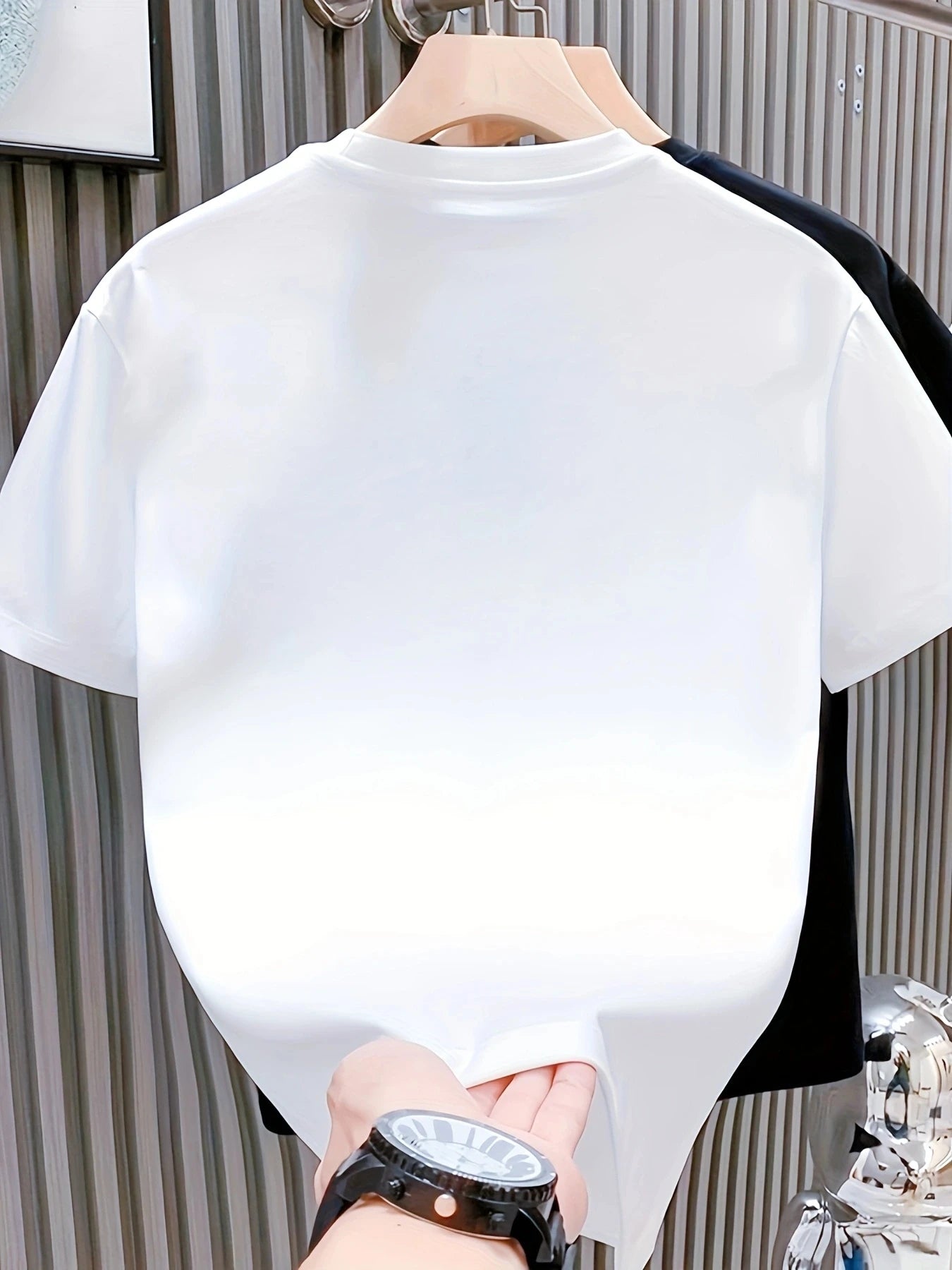 Men's Breathable Sporty Pattern Printed T-shirt Casual and Fashionable Short-sleeved  T-shirt Summer Streetwear Top