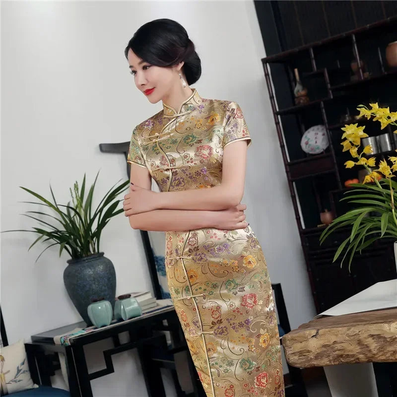 Fashion Clothes Party Vintage Casual Summer Elegant Traditional Chinese Clothing Cheongsams Chinese Dress Qipao Ethnic Style