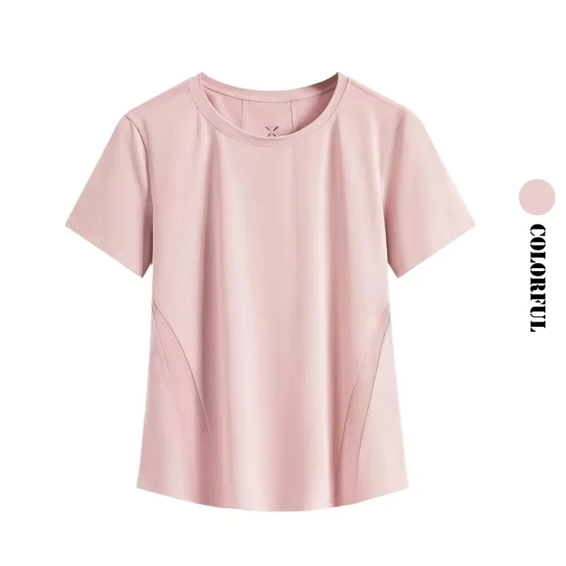 DRUR Women Summer Breathable Short Sports Set Loose Fit Workout Suit for Women 2 Piece Running Tracksuit Sportswear Outfit New