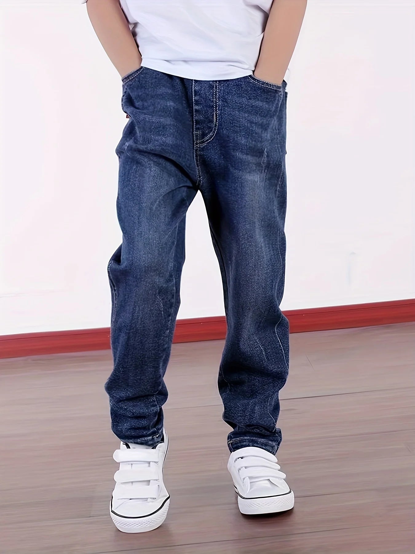 IENENS Jeans For Boys Clothes Kids Cowboy Sports Pants Children Denim Trousers Clothing Boy Bottoms Size 4 5 6 7 8 9 10 11 12