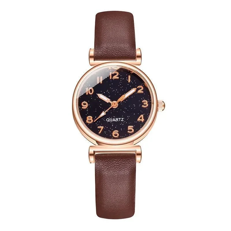 Quartz Watch Leather Strap Simple Design Dial Small Fashion Women Wristwatch Casual Watch relojes para mujer часы женские
