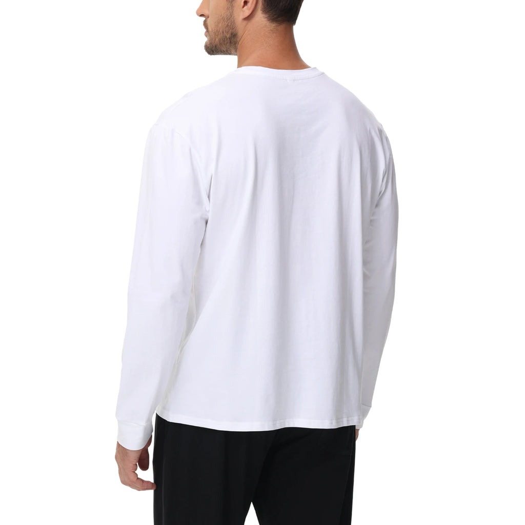 Men's T Shirt Long Sleeve Crewneck Tee Shirts Classic Loose Fit Workout Tops for Men Gym Clothes S-XXL