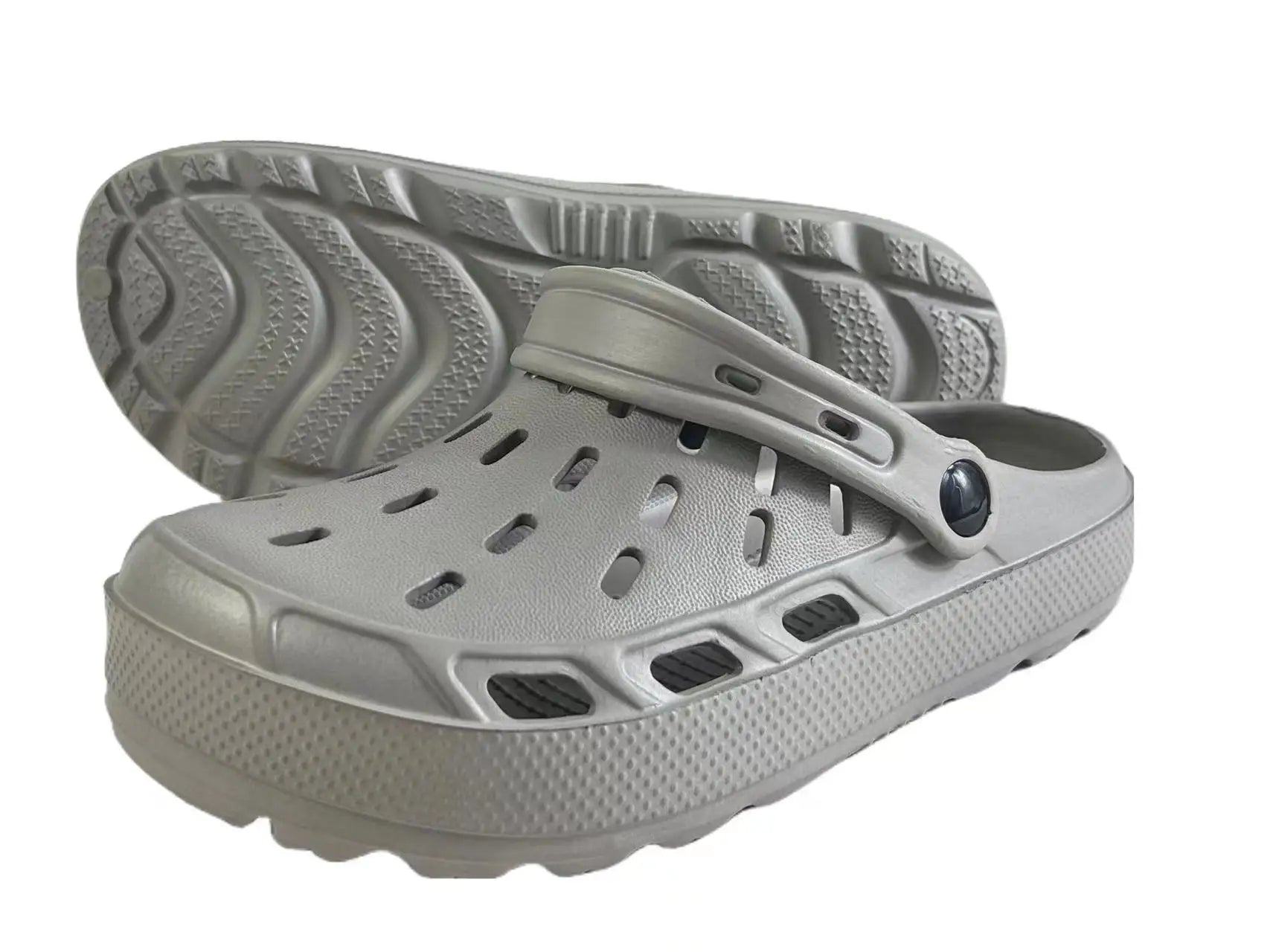 Men's Casual Closed Toe Slide On The Platform EVA Clogs Outdoor Non-slip Hollowed-out Multi-Functional Beach Shoes Boys Sandals