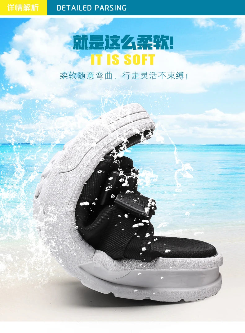 Men's Sandals Flat Sandals Men's Slippers Shoes for Men Wear-resistant Soft and Comfortable Indoor and Outdoor Non-slip Fashion
