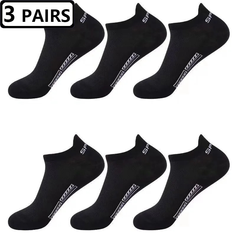 New Socks Men 3pairs/lot High Quality Summer Cotton Socks Breathable Soft Short Funny Ankle Sock Mens Meias Calcetines Size38-43