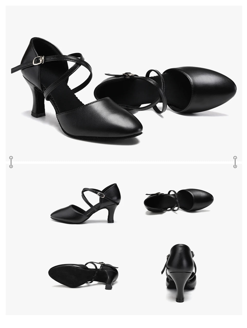 DKZSYIM Women Dance Shoes Latin Party Tango Jazz Elegant Dancing Shoes Lace-up Suede Sole Closed Toe Microfiber Leather 7 Colors