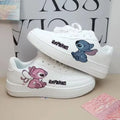 New Disney women cartoon Stitch cute White  Casual shoes soft sports shoes for girlfriend lady gift EU size 35-44