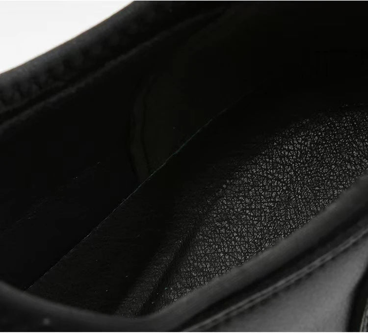 Men's Black Casual Sports Shoes 2025 High-quality Leather Shoes, Breathable Business Shoes, Soft Soled Loafers zapatos casuales