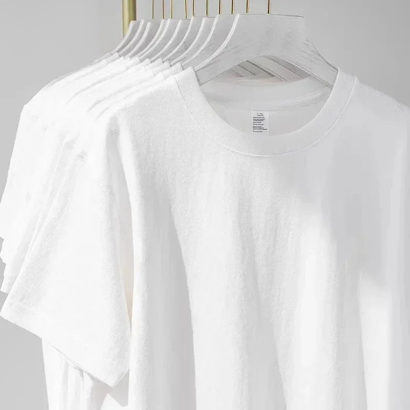 Men's trendy short-sleeved T-shirt with eye-catching letter prints and a slim fit highlights the figure. Casual yet fashionable