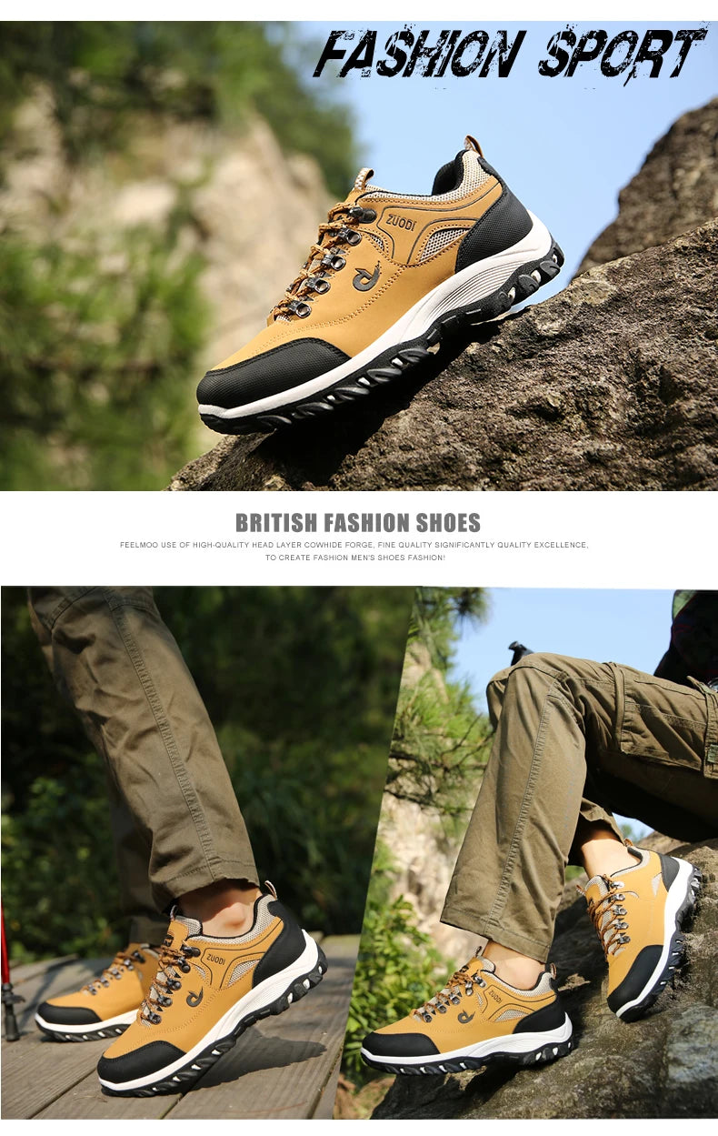 Men Hiking Shoes New Outdoor Casual Sneakers Comfortable Lightweight Shoes for Men Flats Large Sized 48 Walking Sneakers