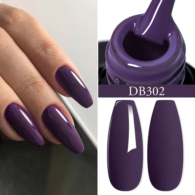 Mtssii 6ML Chocolate Color Gel Nail Polish Brown Semi Permanent UV Gel Autumn Winter Popular Soak Off Nail Art Gel Varnishes