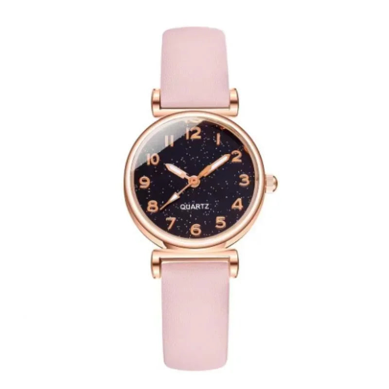 Quartz Watch Leather Strap Simple Design Dial Small Fashion Women Wristwatch Casual Watch relojes para mujer часы женские