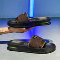 Summer Men's Mesh Surface Slippers EVA Platform Open Toe Slip on Sandals Home Non-slip Slides Outdoor Beach Sandal Shoes for Men