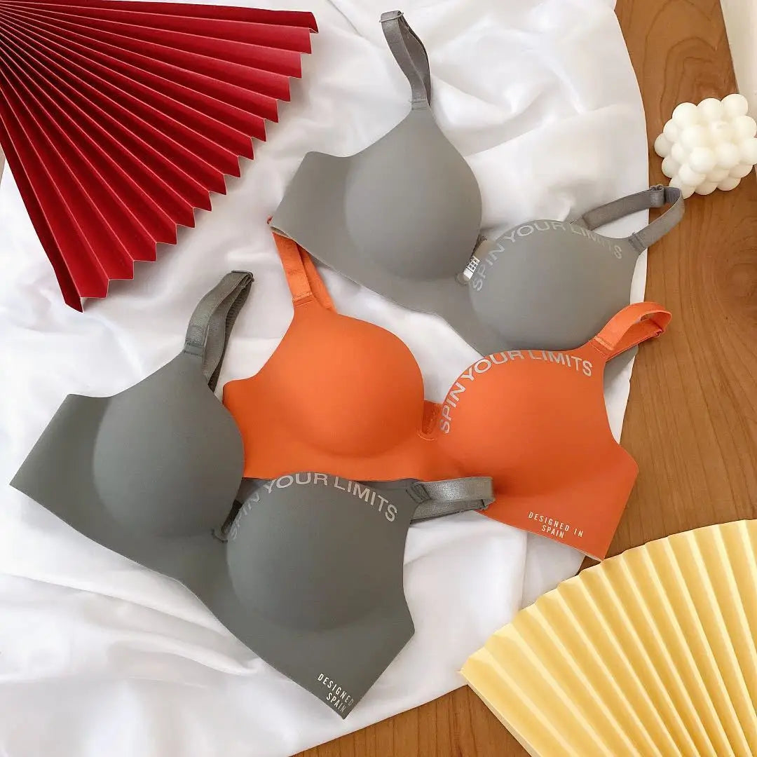 Women Print Seamless Bra Sexy Lingerie Floral Push Up Bras One-Piece Underwear 2024