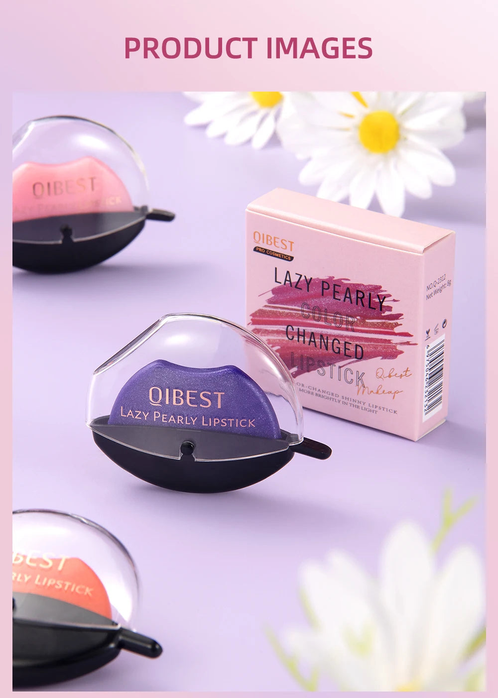 Lip-shaped lipstick seal Sip into makeup lazy blush lipstick Matte makeup effect Moisturizing lip gloss Waterproof non-stick cup