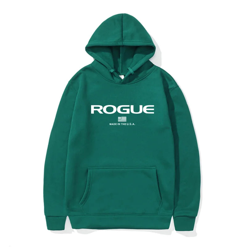 2025 Hoodie New Men's Sports Brand Rogue Fitnes Hooded Sweater Sports Cotton Fleece Men Pullovers Hip Hop Sweatshirt hombre ropa