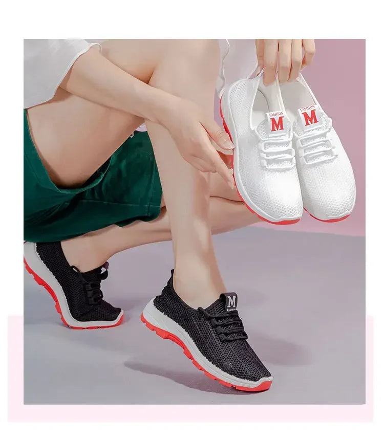Basket Femme 2025 Hot Sale Summer Women's Vulcanize Shoes Sneakers Young Lady All Match White Black Footwears Zapatos De Mujer